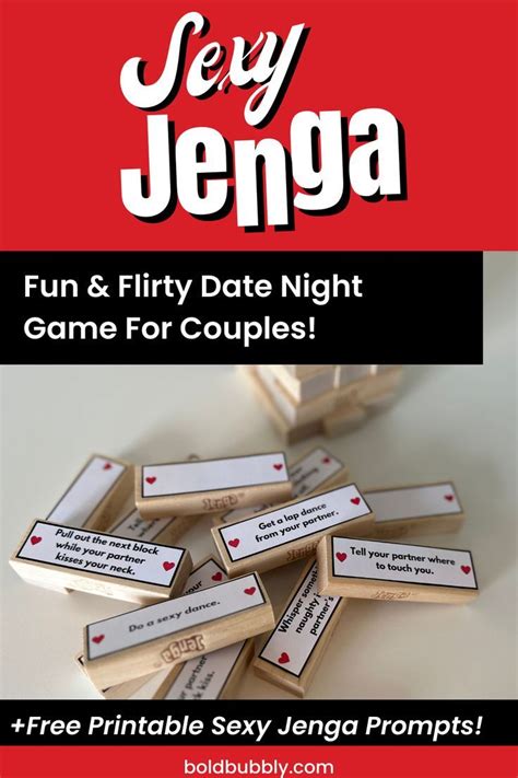 sexy jenga|Couples Jenga: The Perfect At Home Date Night Game